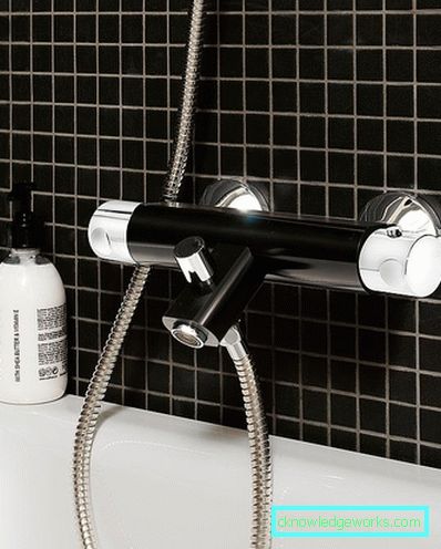 Mixer neagră în design interior Mixer neagră în design interior