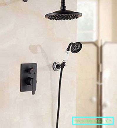 Mixer neagră în design interior Mixer neagră în design interior