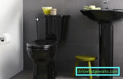 Negru toalete de toaletă: tendințe de design moderne Toaletele negre: tendințele de design actuale