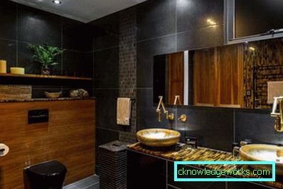 Negru toalete de toaletă: tendințe de design moderne Toaletele negre: tendințele de design actuale