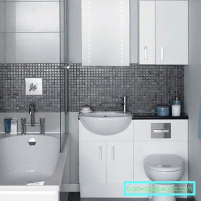 Baie 5 pătrat. m. - 51 de fotografii de design pentru a crea confort