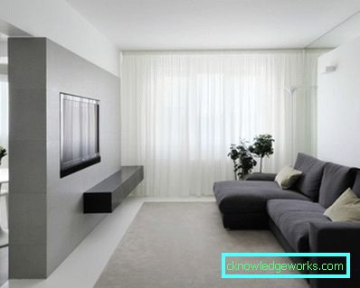 Interiorul în stilul minimalismului - 55 de fotografii folosind un format auster