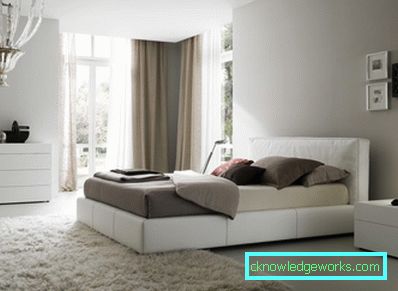 Dormitor minimalism - o descriere a modului de a crea acest stil (58 fotografii)
