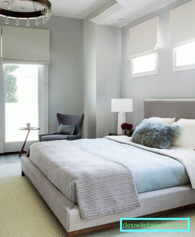 Dormitor minimalism - o descriere a modului de a crea acest stil (58 fotografii)