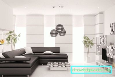 Camera de zi în stilul High Tech - 78 de fotografii ale noului interior modern 2017