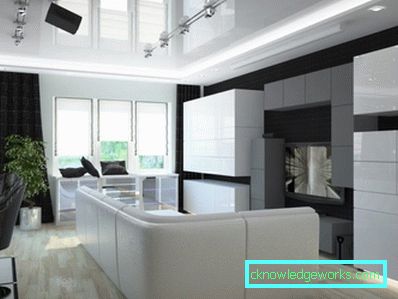 Camera de zi în stilul High Tech - 78 de fotografii ale noului interior modern 2017