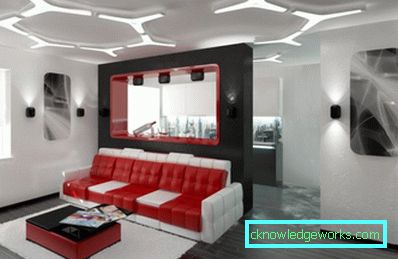 Camera de zi în stilul High Tech - 78 de fotografii ale noului interior modern 2017
