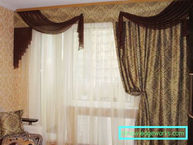 Perdele în sală - 100 exemple de fotografie de cel mai bun design în stil modern