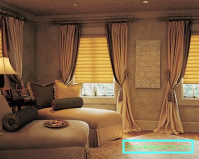 Perdele în sală - 100 exemple de fotografie de cel mai bun design în stil modern