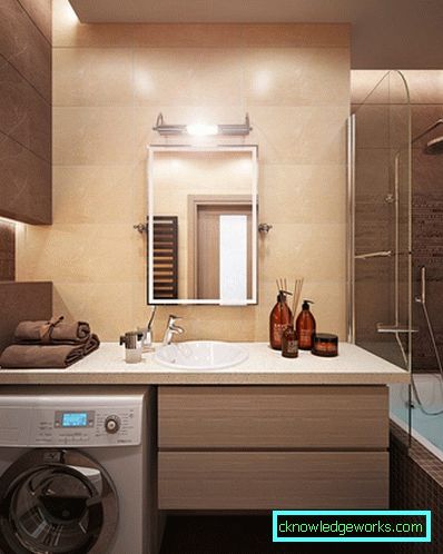 Baie 5 pătrat. m. - 51 de fotografii de design pentru a crea confort