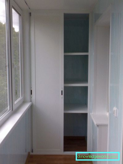 Dulap pe balcon - 70 de fotografii de opțiuni de design uimitoare.