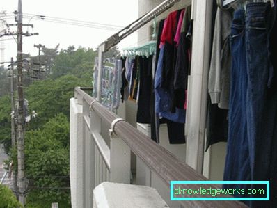 Uscător pe balcon - 95 de fotografii de opțiuni de design impecabile