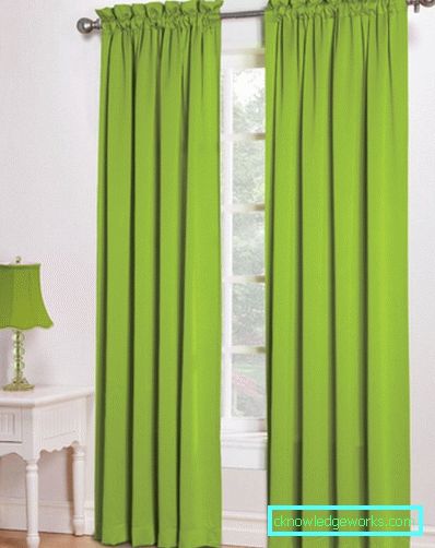 Verde perdele - 88 de fotografii de cele mai bune idei cum să se combine frumos