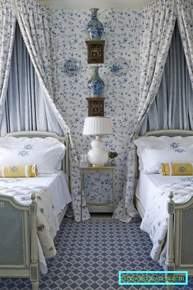 Design pentru camere pentru copii pentru două fete de vârste diferite