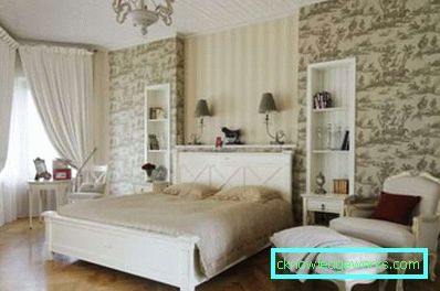 Design de tapet combinat 2 specii pentru dormitor - fotografii și finisaje Design de tapet combinat 2 specii pentru dormitor - fotografii și finisaje