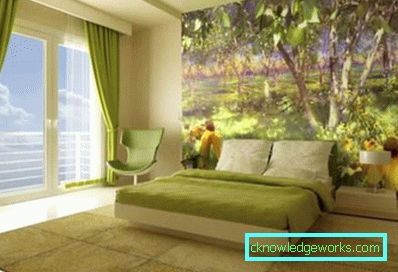 Design de tapet combinat 2 specii pentru dormitor - fotografii și finisaje Design de tapet combinat 2 specii pentru dormitor - fotografii și finisaje