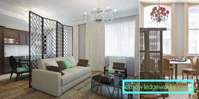Design de bucătărie-sufragerie-living în apartament