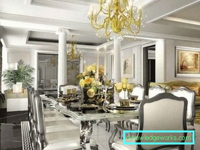 Design de bucătărie-sufragerie-living în apartament