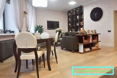 Design de bucătărie-sufragerie-living în apartament