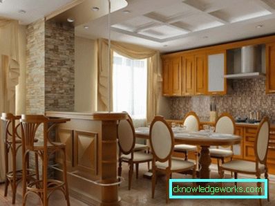Proiectare bucătărie cu contor de baruri Design de bucătărie cu un bar