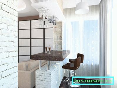 Design de bucătărie cu un bar Design de bucătărie cu un bar