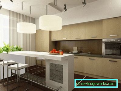 Proiectare bucătărie cu contor de baruri Design de bucătărie cu un bar