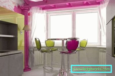Design de bucătărie cu fereastră în casele seriei p44t - fotografii de interior