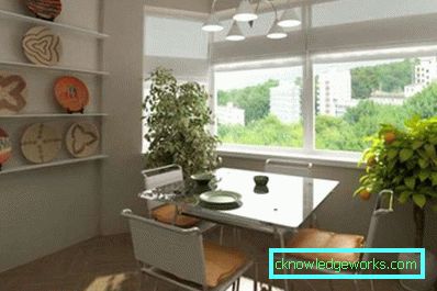 Design de bucătărie cu fereastră în casele seriei p44t - fotografii de interior