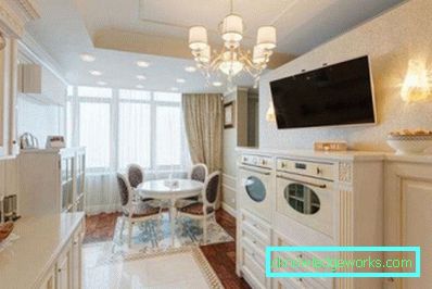 Design de bucătărie cu fereastră în casele seriei p44t - fotografii de interior