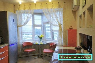 Design de bucătărie cu fereastră în casele seriei p44t - fotografii de interior
