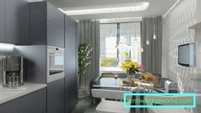 Design de bucatarie cu o fereastra - 50 de fotografii interioare