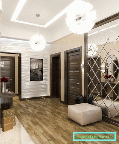 Designul unui hol pătrat în apartament - fotografii reale Designul unui hol pătrat în apartament - fotografii reale