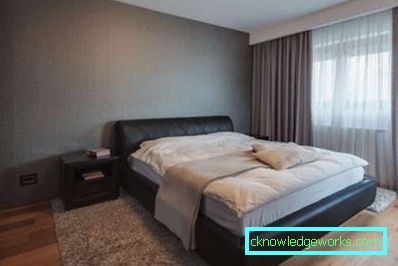 Dormitor de 12 mp. m în stil modern - fotografii reale de interior Dormitor de 12 mp. m în stil modern - fotografii reale de interior