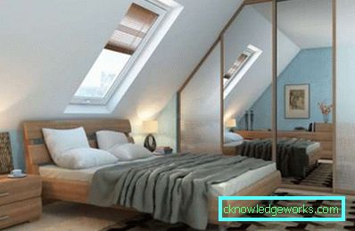 Designul dormitorului în pod - fotografii ale interiorului Designul dormitorului în pod - fotografii ale interiorului