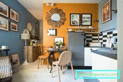 Design de perete de bucătărie - 50 de fotografii de idei de interior