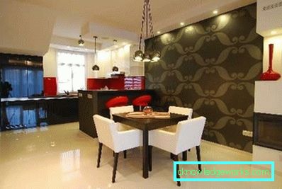 Design de perete de bucătărie - 50 de fotografii de idei de interior
