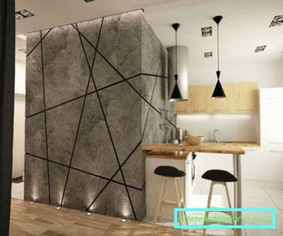 Design de perete de bucătărie - 50 de fotografii de idei de interior