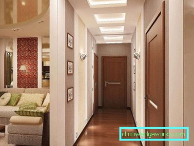 Proiectarea unui coridor îngust în apartament - fotografii reale