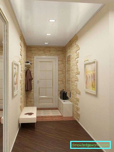 Proiectarea unui coridor îngust în apartament - fotografii reale