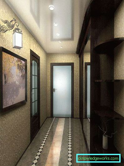 Proiectarea unui coridor îngust în apartament - fotografii reale