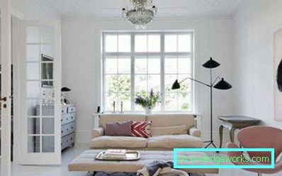 Camera de zi în stil scandinav - 50 de fotografii interioare