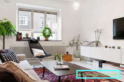 Camera de zi în stil scandinav - 50 de fotografii interioare