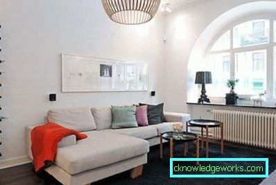 Camera de zi în stil scandinav - 50 de fotografii interioare