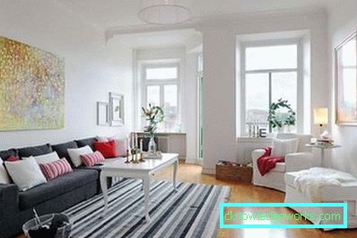 Camera de zi în stil scandinav - 50 de fotografii interioare