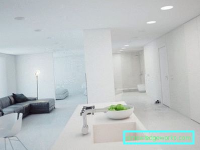 39-cameră de zi în stilul minimalismului - fotografie