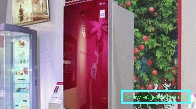 LG frigider cu flori LG frigider cu flori