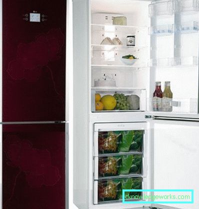 LG frigider cu flori LG frigider cu flori