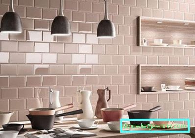 Placi din bucătărie - dale de ceramică în interiorul bucătăriei (50 fotografii)