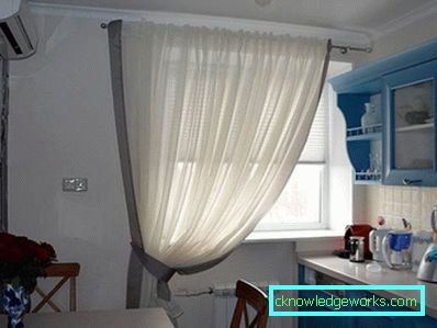 255-Perdele scurte în bucătărie - 80photo