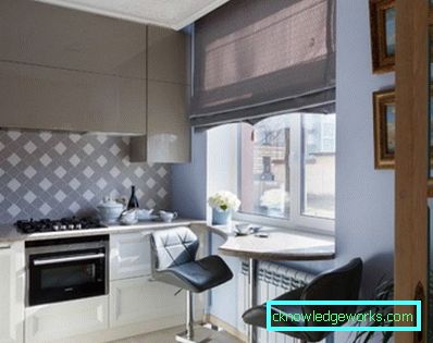 255-Perdele scurte în bucătărie - 80photo